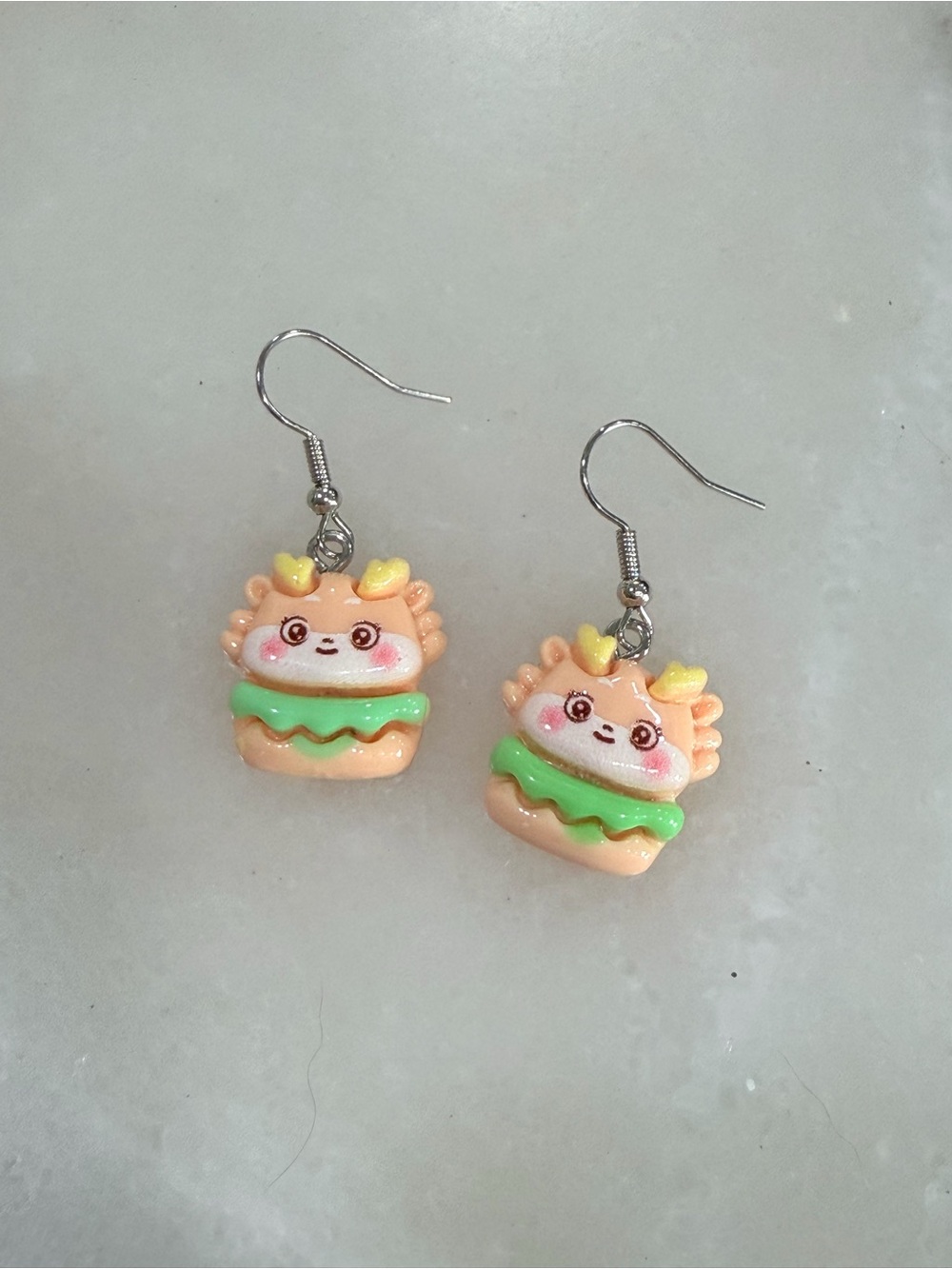 Novelty Deer Dangle Earrings Handmade Holiday Gift Jewelry